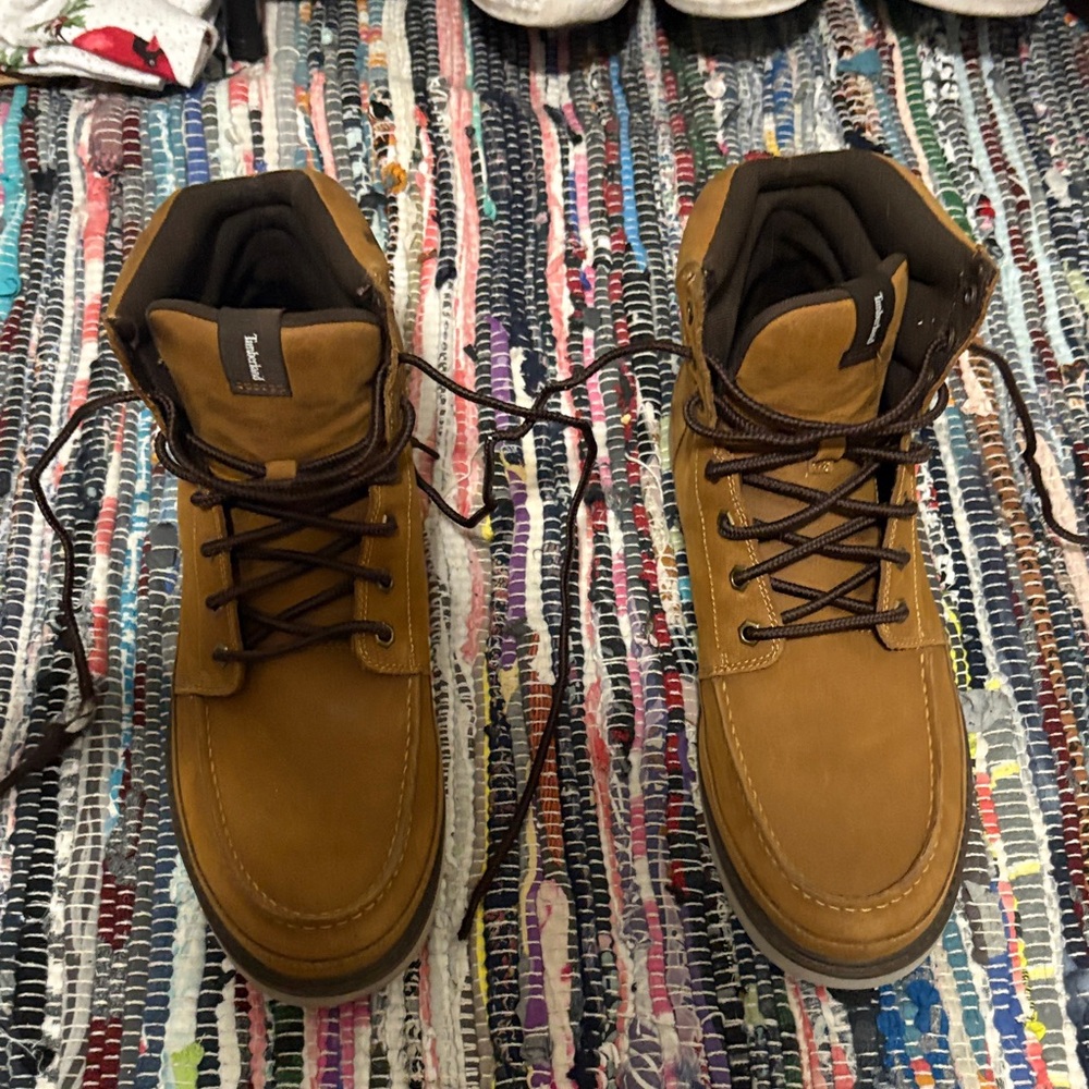 Timberland Men's Tan Lace-Up Boots